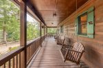 Wrap around Porch with porch swings & Picnic Table